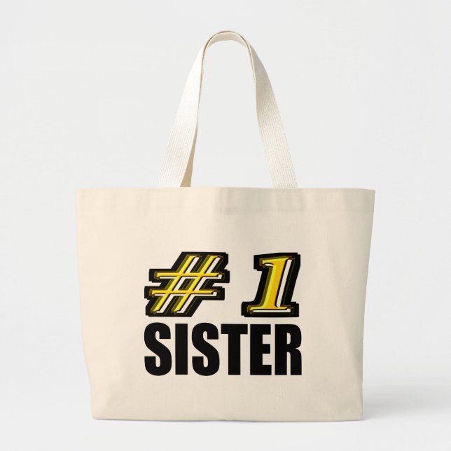 Grand Tote Bag Soeur du numéro un (Devant)