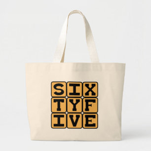 Grand Tote Bag Soixante-cinq, Numéro 65, Âge de la retraite