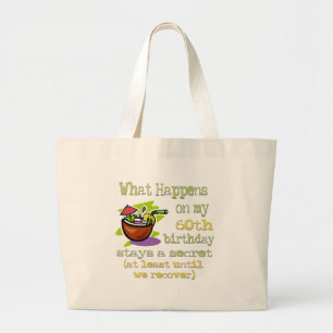 Grand Tote Bag Soixantième cadeaux d'anniversaire d'amusement