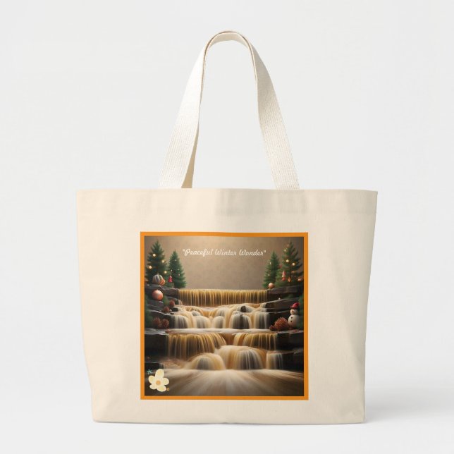 Grand Tote Bag "Solace de la nuit pacifique" (Devant)