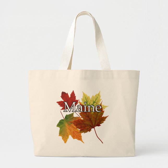 GRAND TOTE BAG SORTIE D'AUTOMNE EN MAINE (Devant)