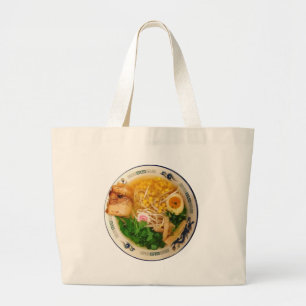 Grand Tote Bag Soupe aux nouilles de ramen de porc