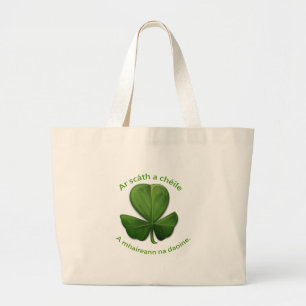 Grand Tote Bag Sous l'abri les uns des autres les gens survivent