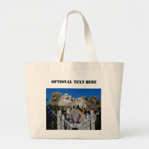 Grand Tote Bag Souvenir du drapeau du Mont Rushmore Dakota du Sud