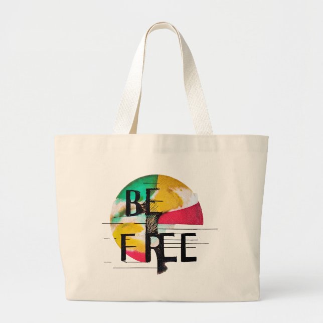 Grand Tote Bag Soyez libre (Devant)