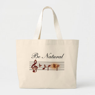 Grand Tote Bag Soyez musique naturelle Fourre-tout