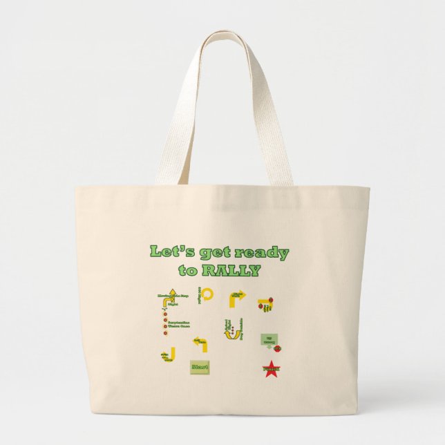 Grand Tote Bag Soyons prêts pour se rassembler (Devant)