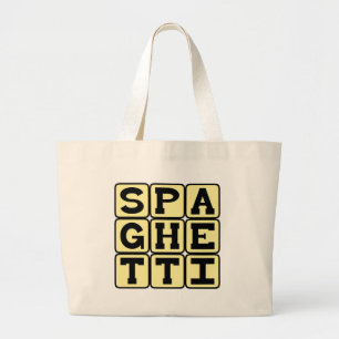 Grand Tote Bag Spaghetti, pasta Friend of the Meatball