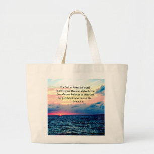 GRAND TOTE BAG SPIRITUAL JOHN 3:16 PHOTO