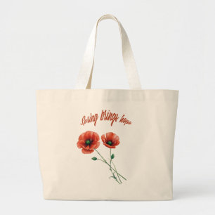 Grand Tote Bag "Springtime Hope Fourre-tout"
