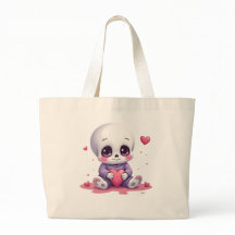 Squelette Kawaii Tenant un Cœur