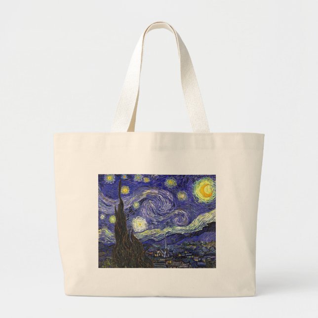 Grand Tote Bag Starry Night, Vincent Van Gogh. (Devant)