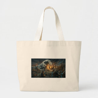 Grand Tote Bag Steampunk London Great Wave of Plastic Junk