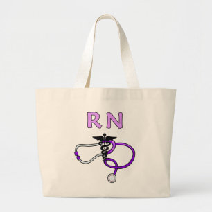 Grand Tote Bag Stéthoscope de RN d'infirmières