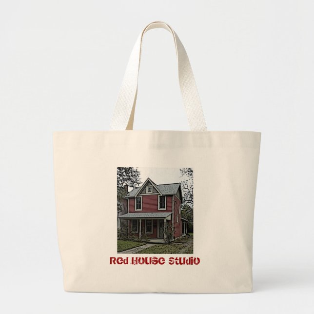 Grand Tote Bag Studio rouge Fourre-tout de Chambre (Devant)