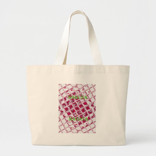Grand Tote Bag Style Red Hakuna Matata (Devant)