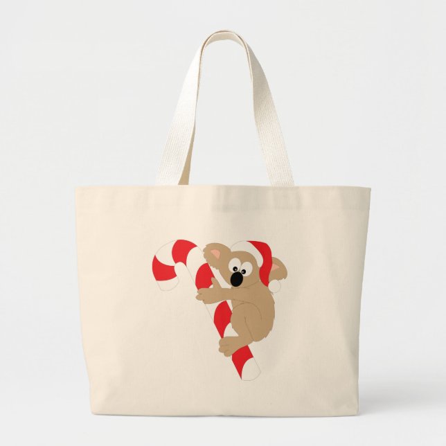 Grand Tote Bag Sucre de canne d'ours de koala (Devant)