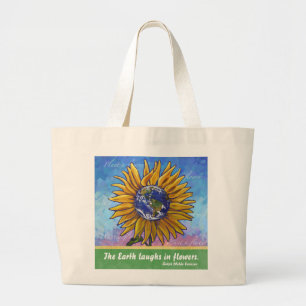 Grand Tote Bag Sunflower Earth Art
