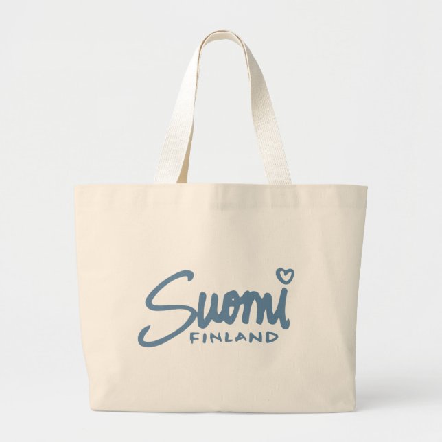 Grand Tote Bag Suomi Finlande 4 (Devant)