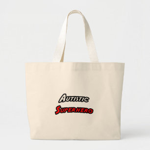 Grand Tote Bag Superhero autistique