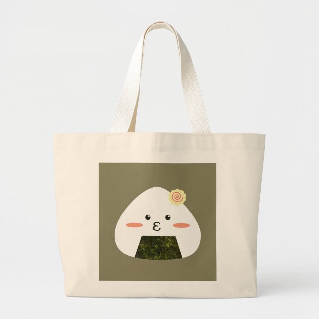 Grand Tote Bag Sushi d'Onigiri (Devant)
