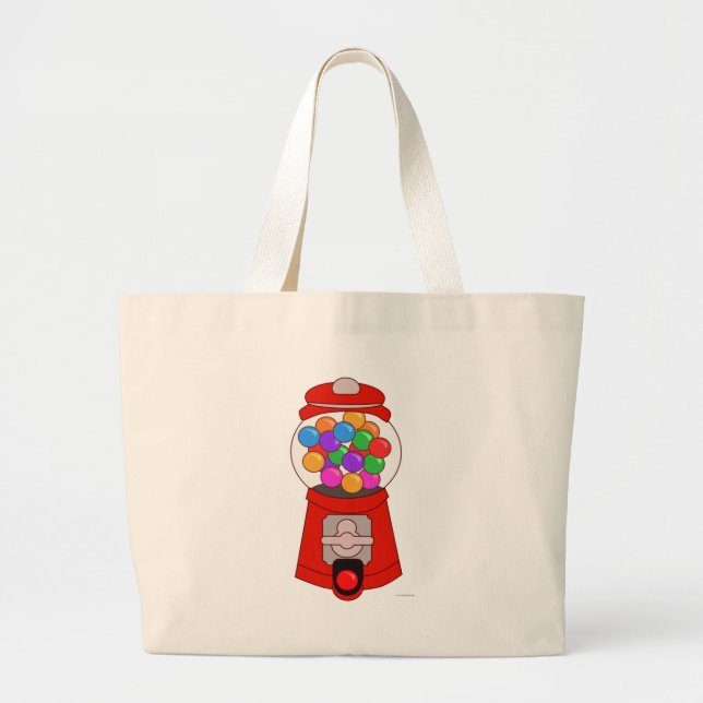 Grand Tote Bag Swete Gumball Machine à dessin (Devant)
