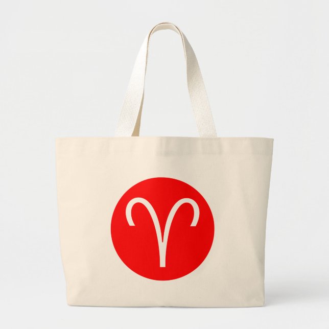 Grand Tote Bag Symbole Aries (Devant)