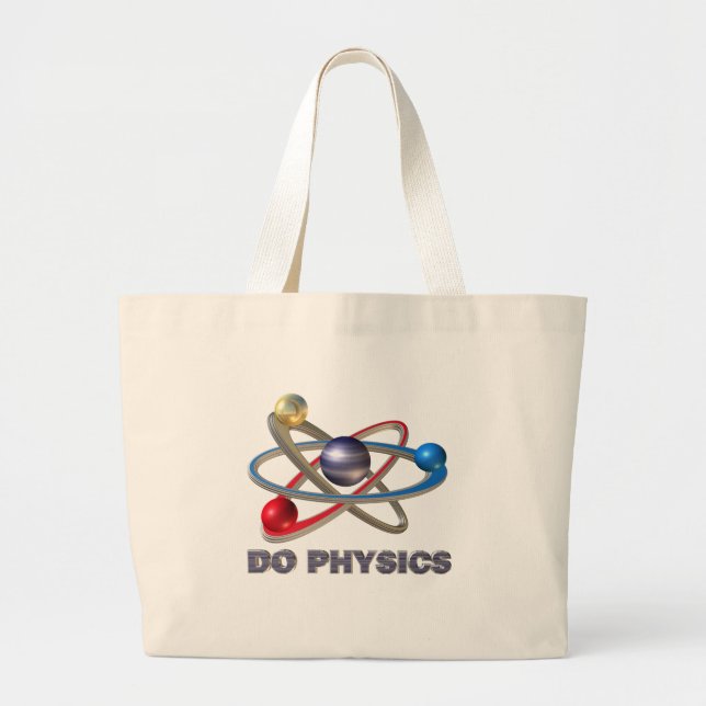 Grand Tote Bag Symbole Atom (Devant)