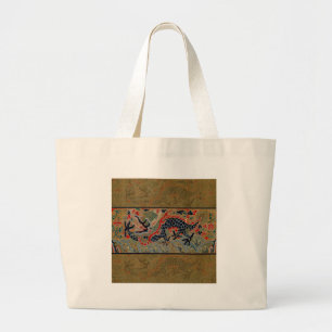 Grand Tote Bag Symbole dragon chinois Antique asiatique