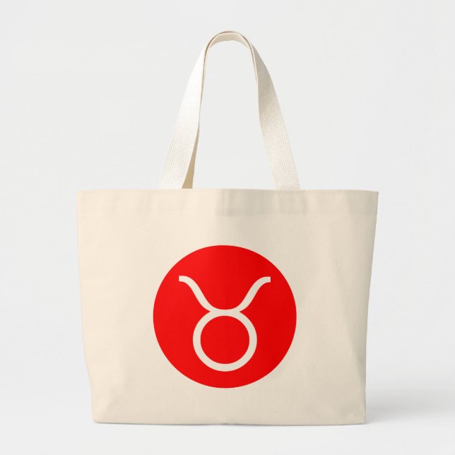 Grand Tote Bag Symbole du Taurus (Devant)