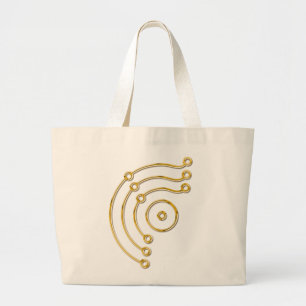 Grand Tote Bag Symbole RUNA / OR