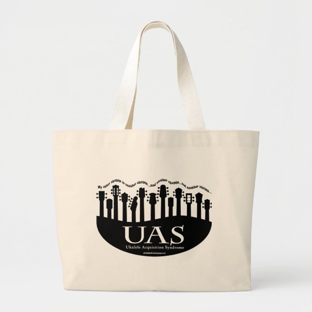 Grand Tote Bag Syndrome d'acquisition d'ukulélé (Devant)