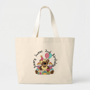 Grand Tote Bag T-shirts et cadeaux Beary Sweet 2e anniversaire