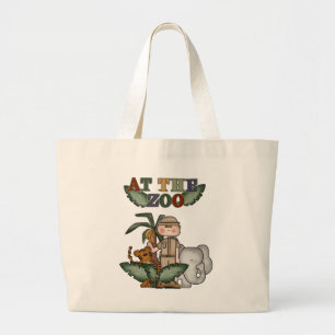 Grand Tote Bag T-shirts et cadeaux de gardien de zoo de garçon