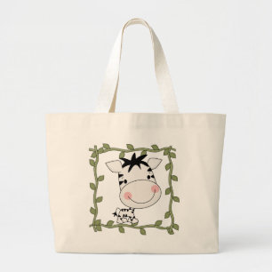 Grand Tote Bag T-shirts et cadeaux de zèbre de bébé