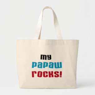 Grand Tote Bag T-shirts et cadeaux My Papaw Rocks