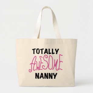 Grand Tote Bag T-shirts et cadeaux rose Nanny absolument géniaux