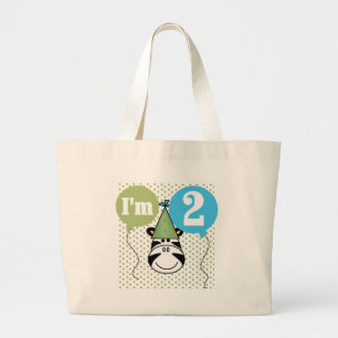 Grand Tote Bag T-shirts et cadeaux Zebra 2e anniversaire