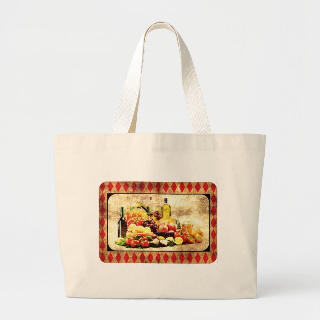 Grand Tote Bag Table abondante (Devant)