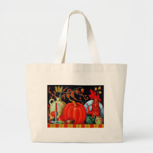 Grand Tote Bag Table de fête d'automne