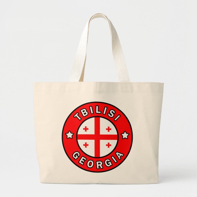 Grand Tote Bag Tbilissi Géorgie (Devant)