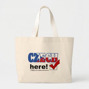Grand Tote Bag Tchèque ici (léger)