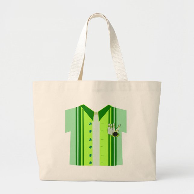 Grand Tote Bag Team Bowling Shirt Cartoon Epic Retro Vibes (Devant)