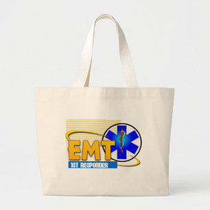 Grand Tote Bag TECHNICIEN MÉDICALE de SECOURS de RÉPONDEUR d'EM