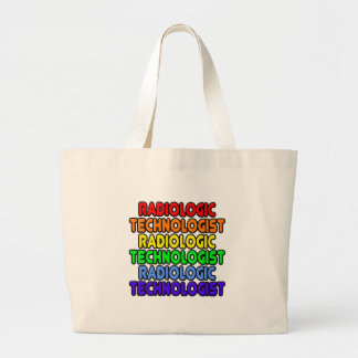 Grand Tote Bag Technologue en radiologie arc-en-ciel