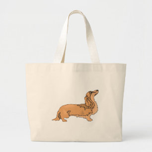 Grand Tote Bag Teckel aux cheveux longs