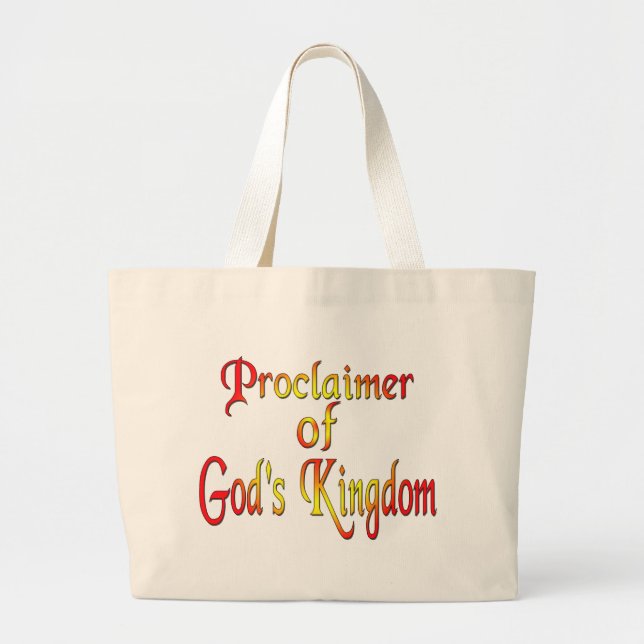 Grand Tote Bag Témoin de Jéhovah (Devant)