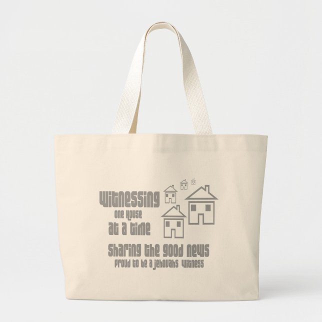 Grand Tote Bag Témoin de Jéhovah (Devant)