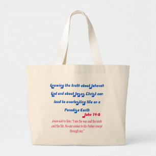 Grand Tote Bag Témoin de Jéhovah Jean14-6
