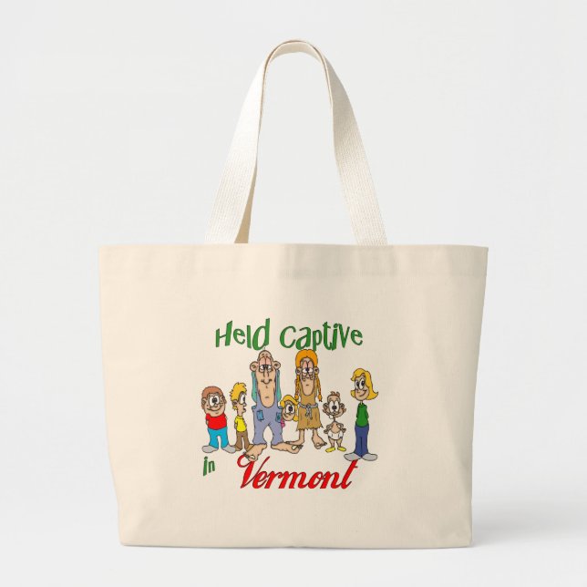 Grand Tote Bag Tenu captif dans le Vermont (Devant)